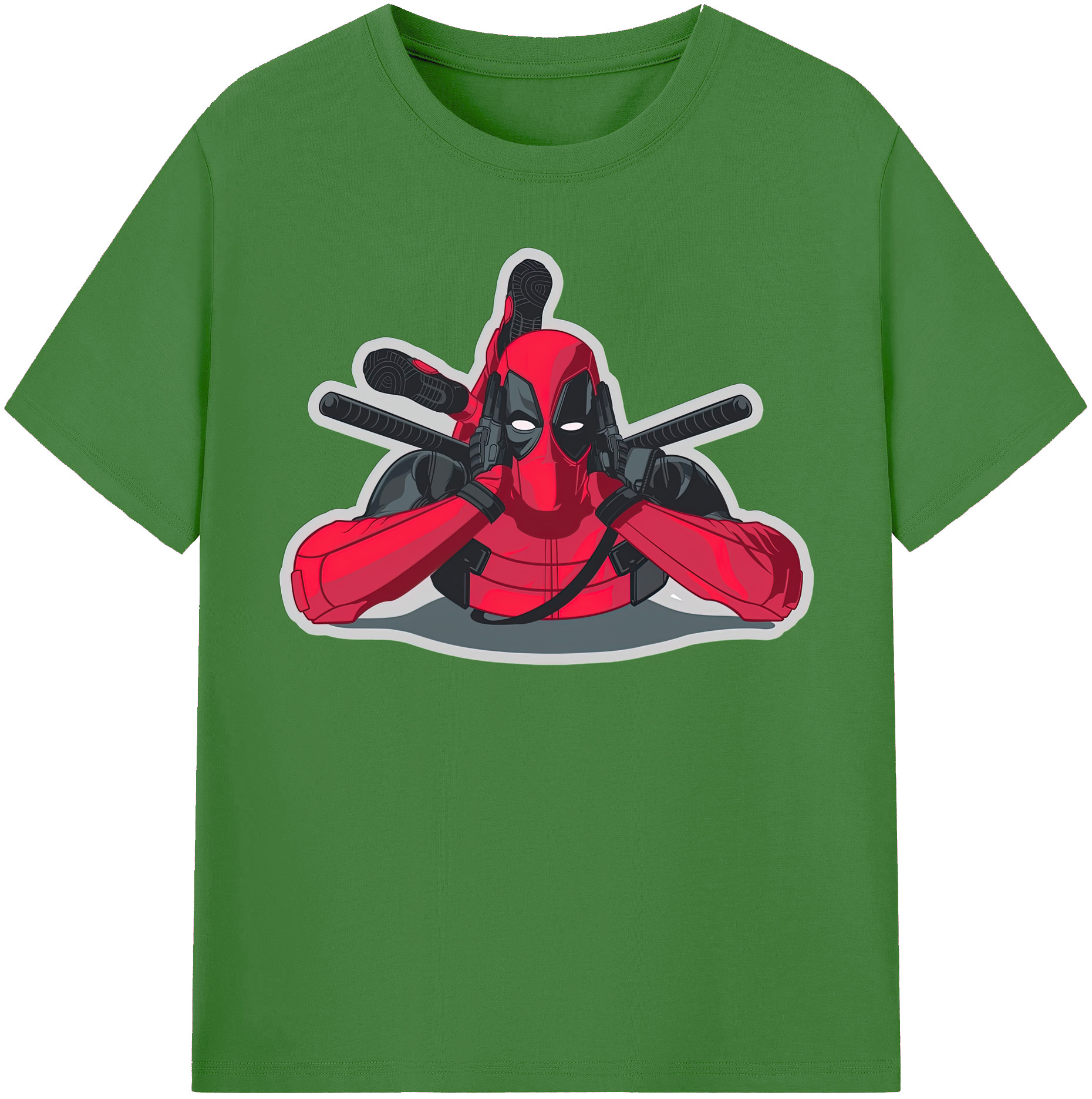 （画像用） Deadpool デッドプール レディースカジュアルプリントTシャツ（綿100％）